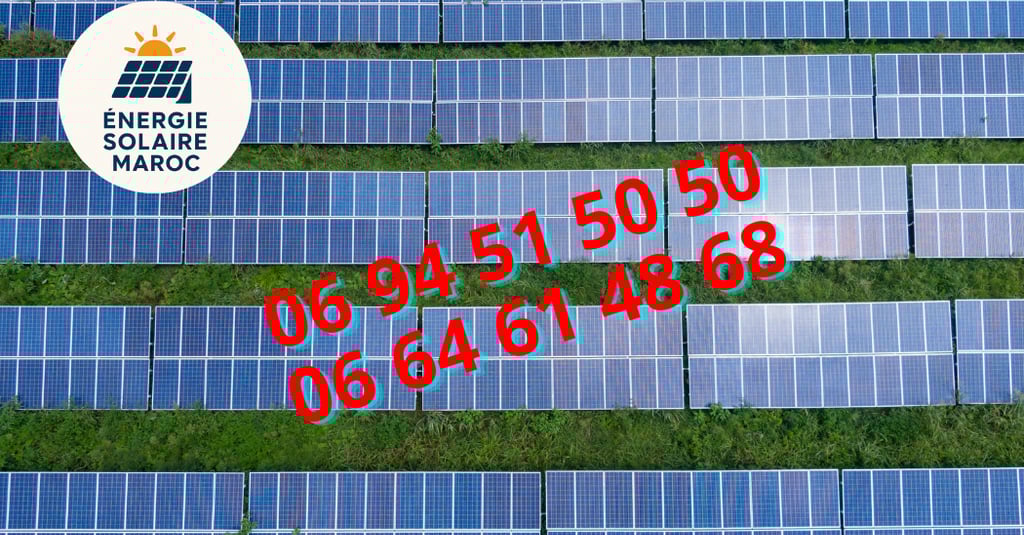 Énergie Solaire Maroc contactez 0694515050