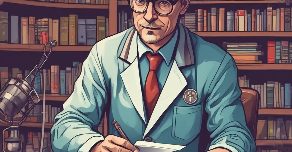 Books related to law and human rights are visible.