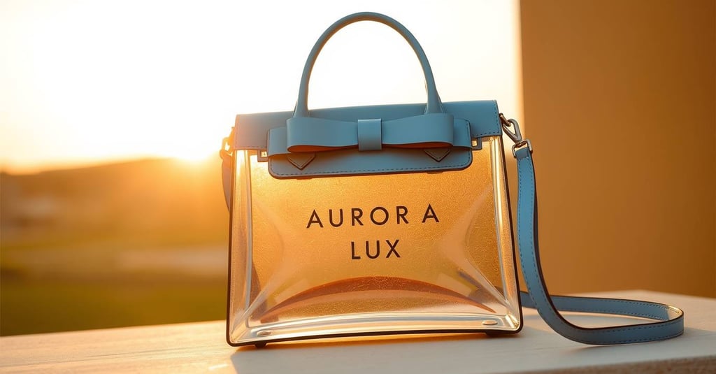 tas wanita desain transparan 