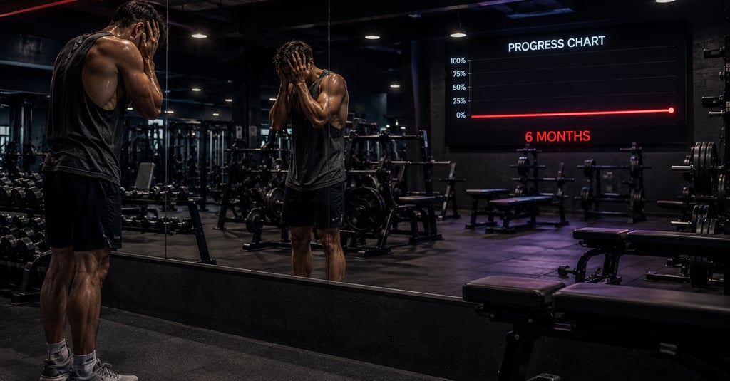6 months with no results in the gym ,try the wazflex method
