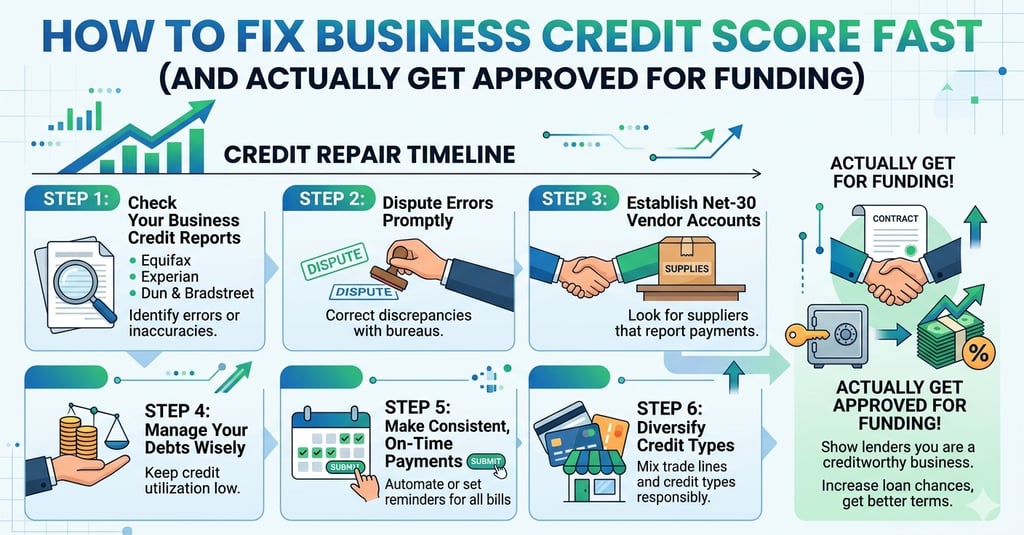 How to Fix Business Credit Score Fast 