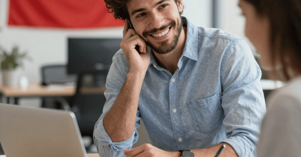 a person holding a texas flag over a city
