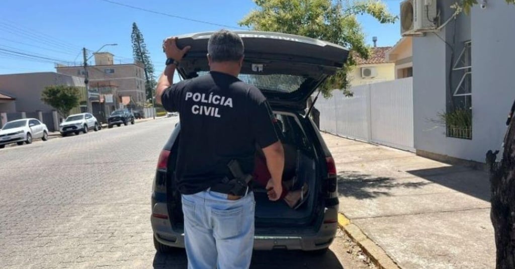Polícia Civil prende homem por lesão corporal contra filha de 8 anos em São Lourenço do Sul