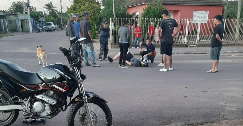 Terceiro acidente com moto é registrado em Camaquã nesta quarta-feira