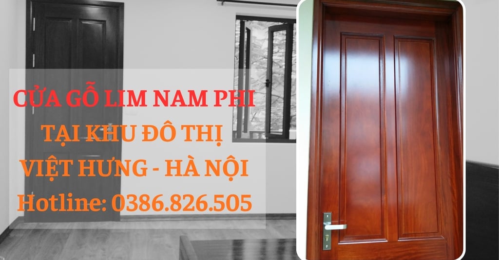 cửa gỗ lim nam phi bàn giao tại khu đô thị việt hưng