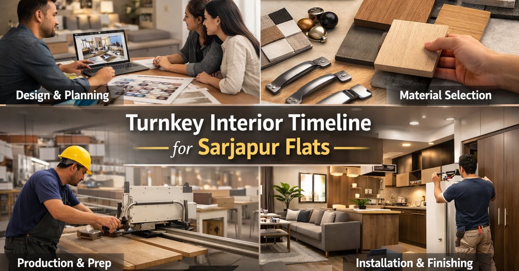 Turnkey Interior Timeline for Sarjapur Flats