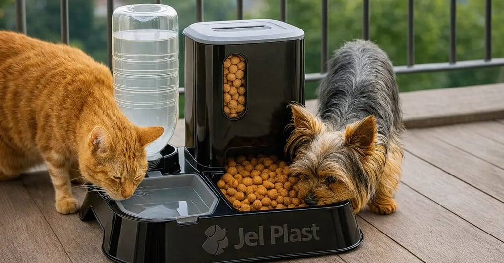 Dispensador de ração e água