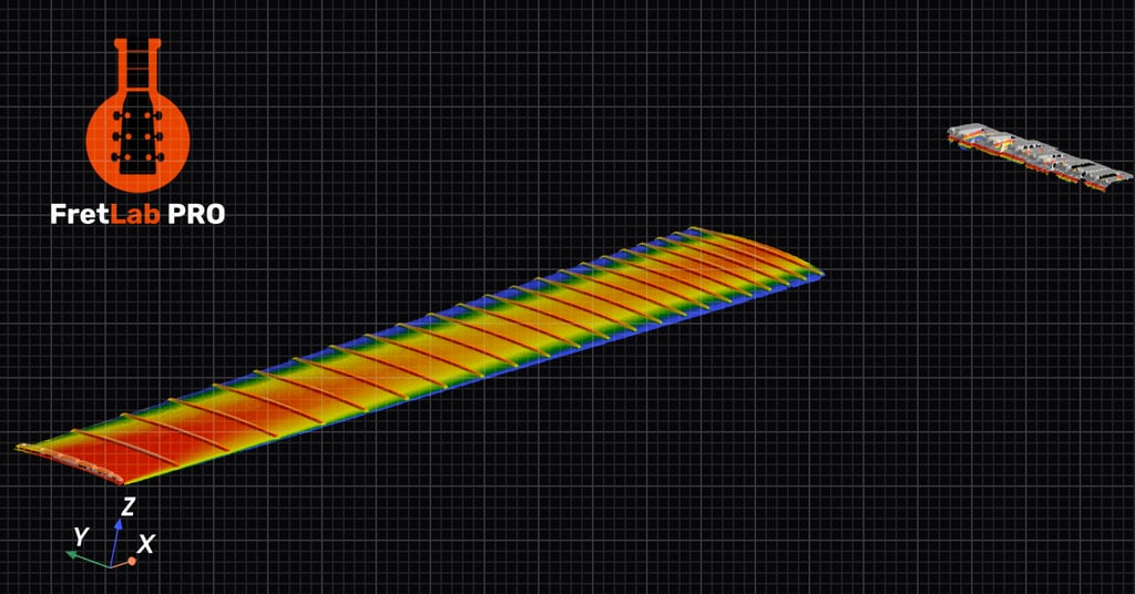 FretLab PRO - fingerboard topography 3D scan