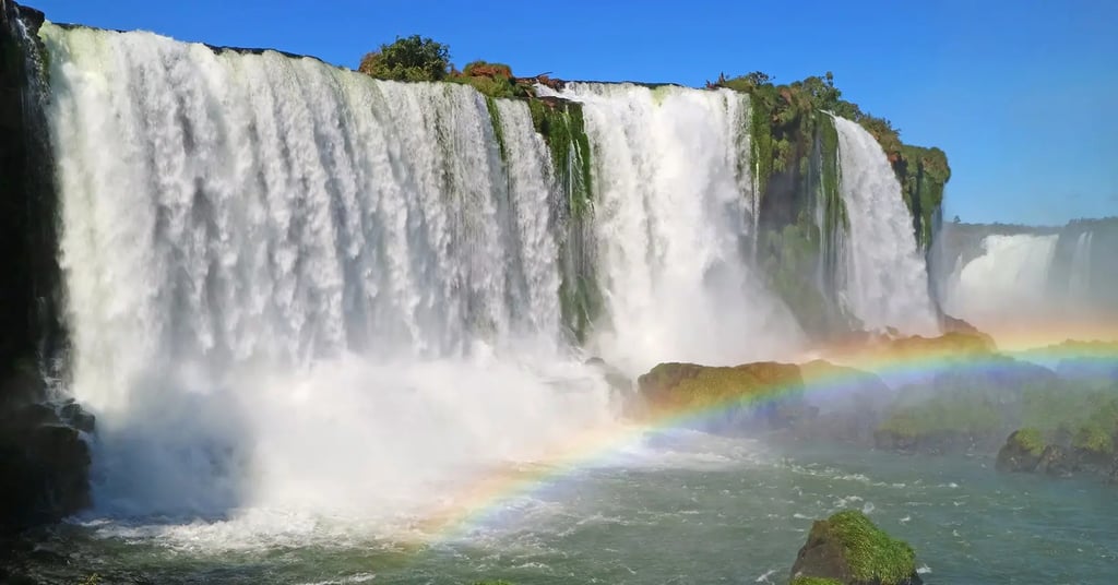 a rainbow - colored rainbow over a rainbow over a rainbow
