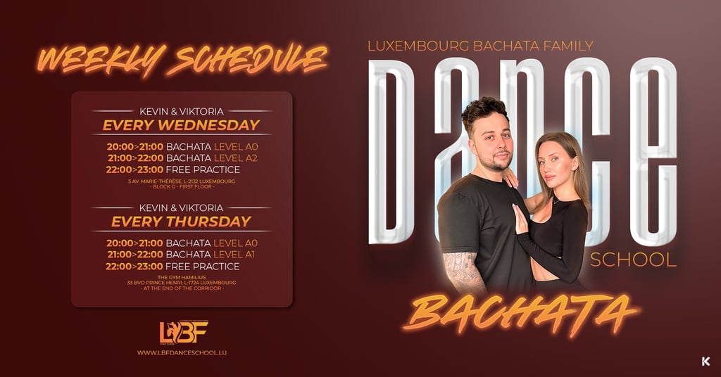 LBF Dance School Weekly Schedule Flyer