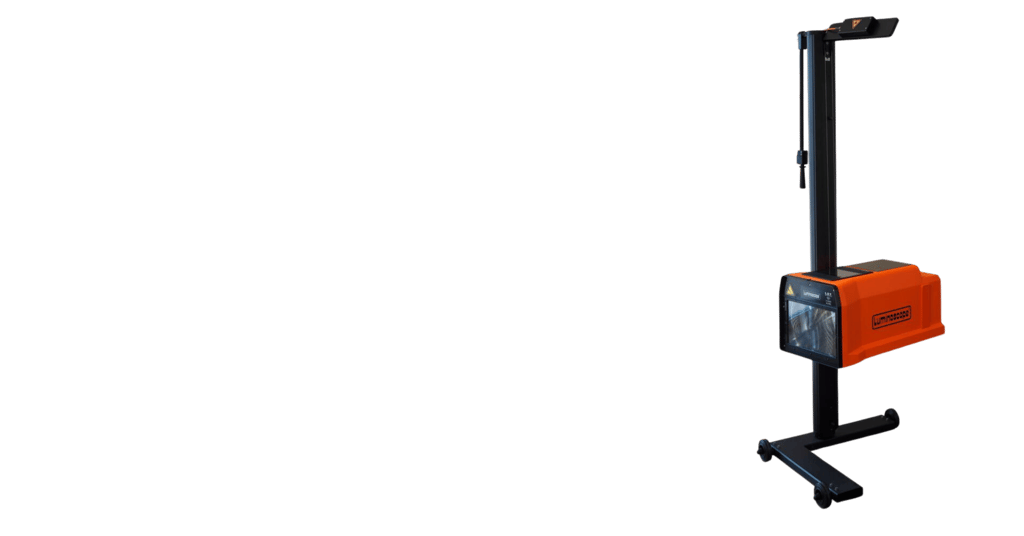 Entdecken Sie das kompakte, digitale Scheinwerfer-Einstell-Prüfgerät LUMINOSCOPE® PLA35 – ideal für präzise Prüfungen von Abb
