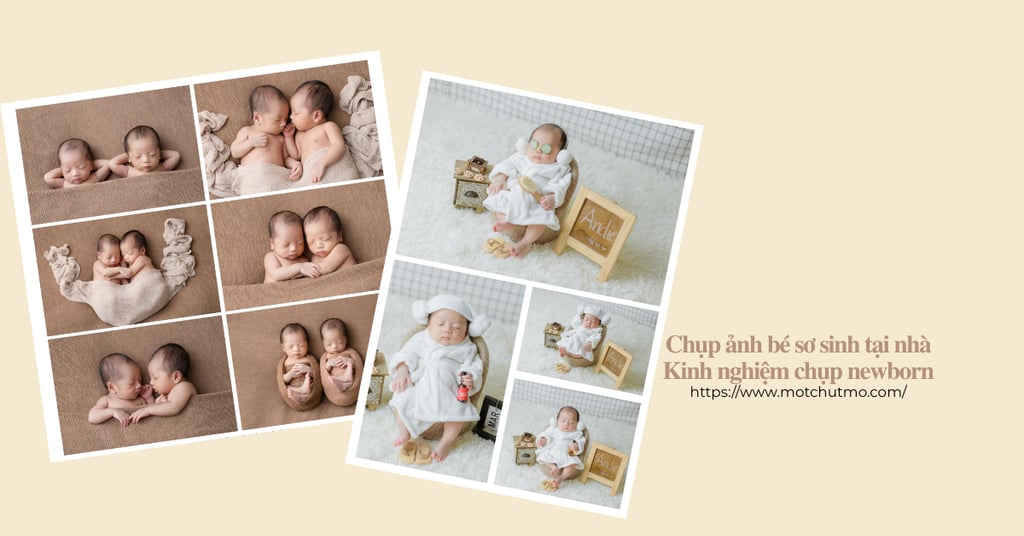 Chụp ảnh bé sơ sinh tại nhà