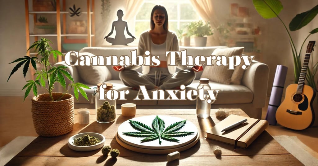 a woman with anxiety using cannabis as medicine