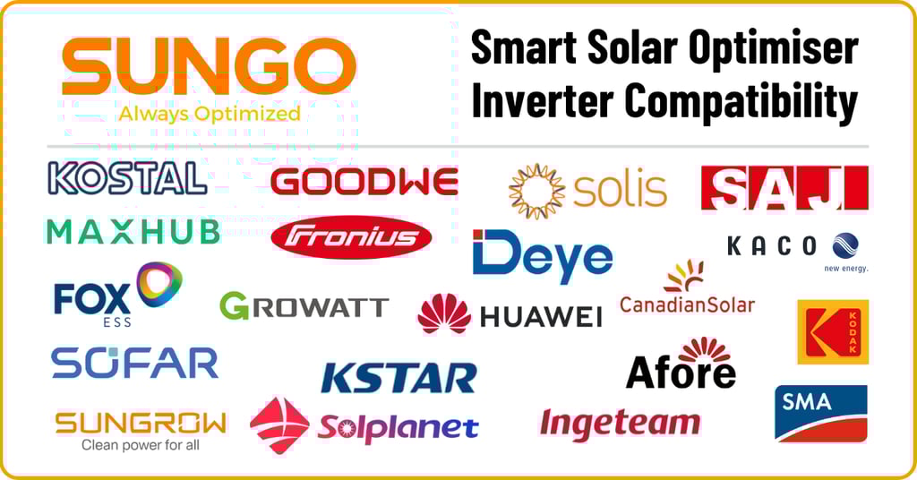SUNGO Energy Solar Optimiser Inverter Compatibility 