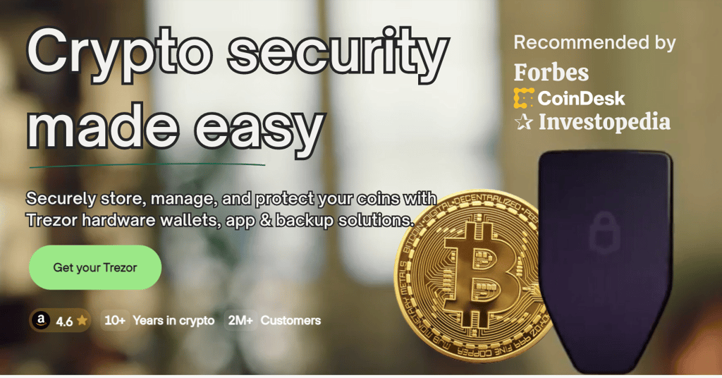 bitcoin crypto cryptocurrency hardware wallet cold storage