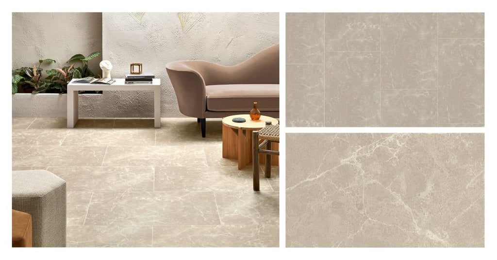 marmuro vinilinės grindys