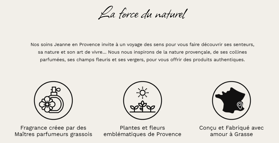 capture écran jeanne parfum
