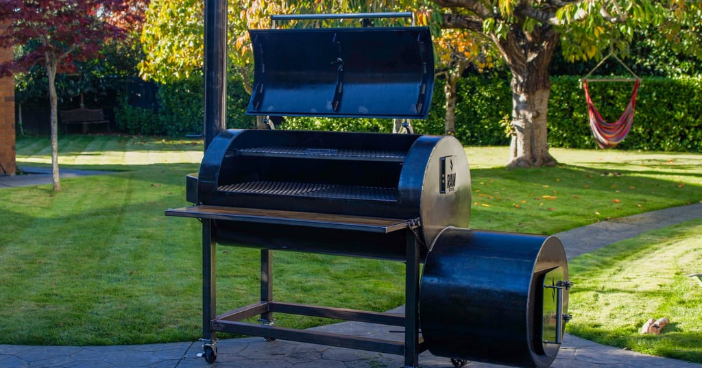 Rawsteelco offset bbq smoker 