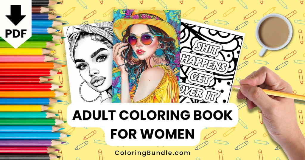 adult coloring book for women