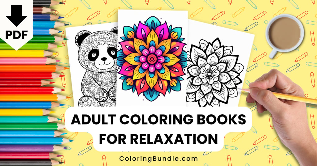 adult coloring books for relaxation