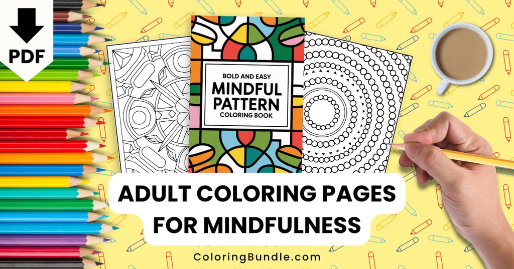adult coloring pages for mindfulness