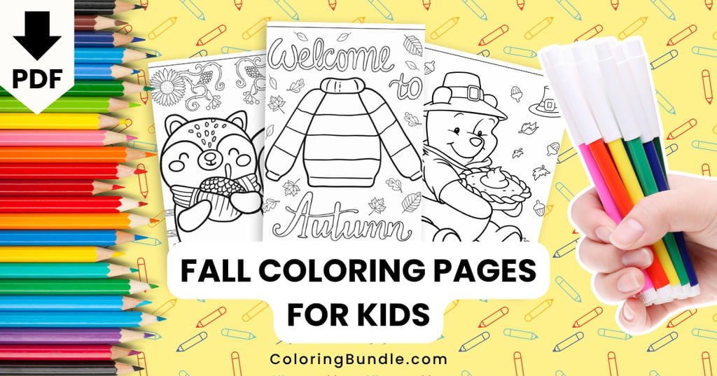 fall coloring pages for kids