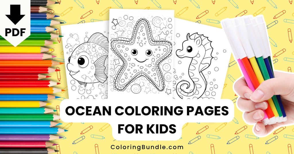 ocean coloring pages for kids