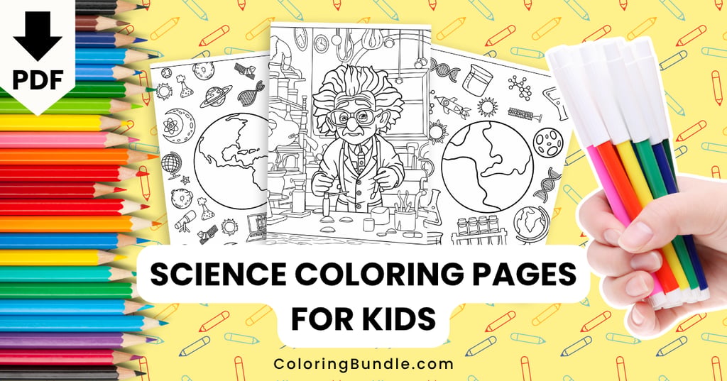 science coloring pages for kids