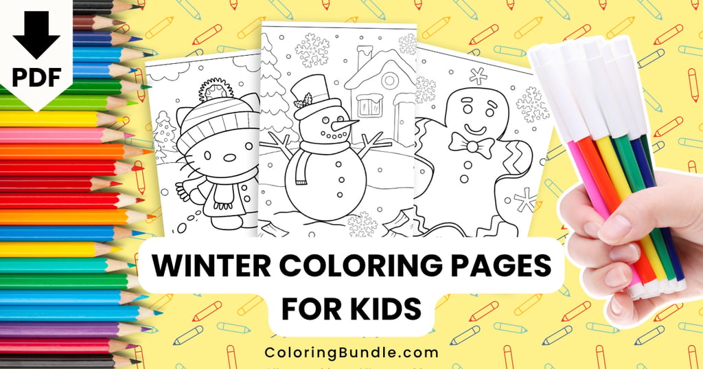 winter coloring pages for kids