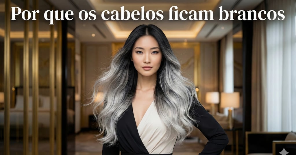 Cabelo branco jovem quando os cabelos brancos aparecem