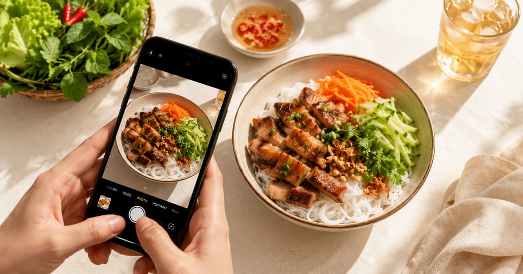 Cách chụp hình món ăn đẹp hơn