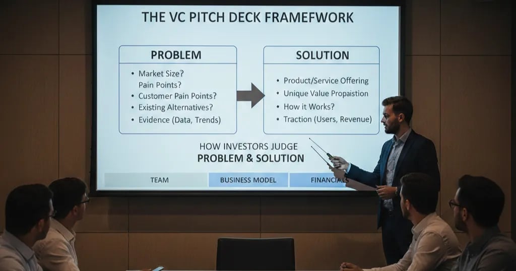 The VC Pitch Deck Framework: How Investors Judge Problem & Solution