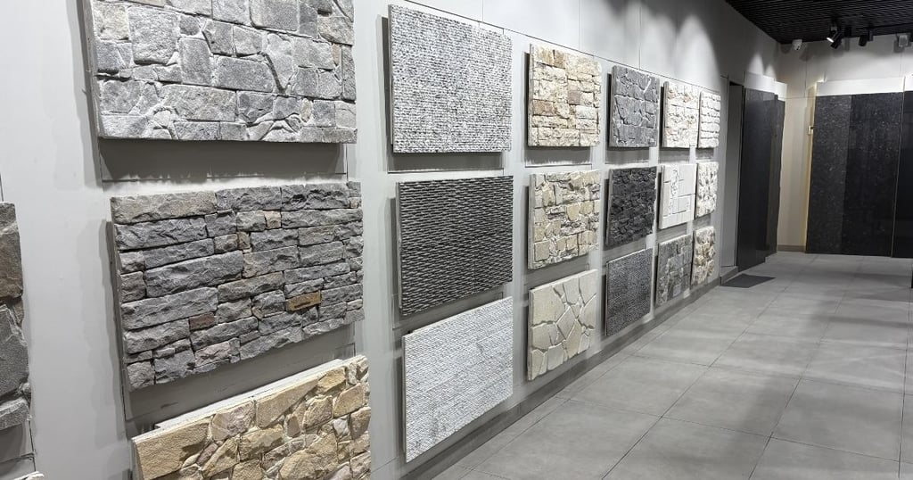 Natural stone wall cladding designs in Ludhiana.