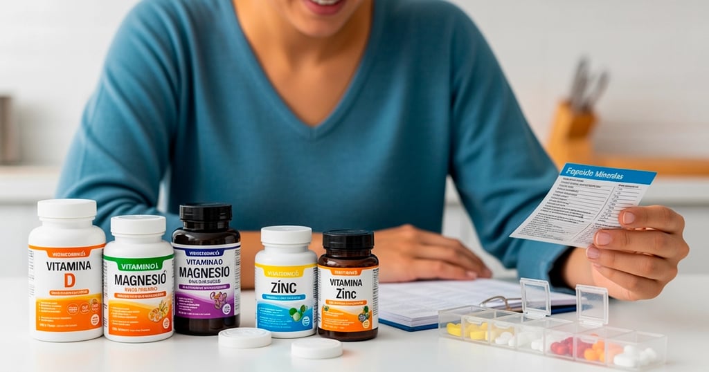 Las combinaciones de vitaminas y minerales deben consumirse para potenciar sinergias