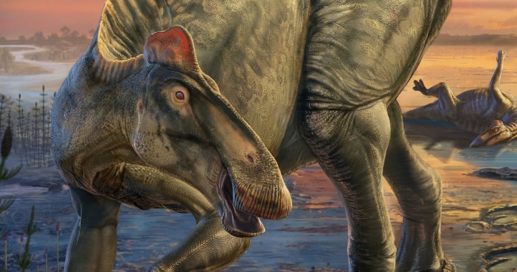Momia edmontosaurus