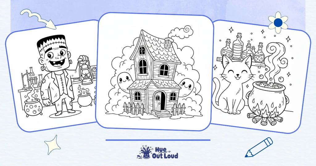 cute halloween coloring pages