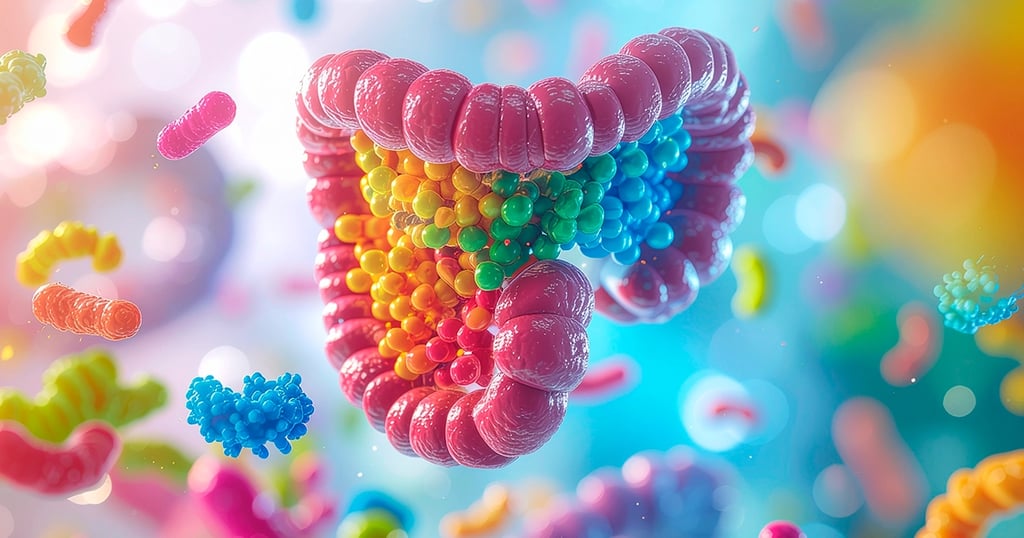 Representación de las encimas digestivas, útiles para control de peso y el bienestar intestinal