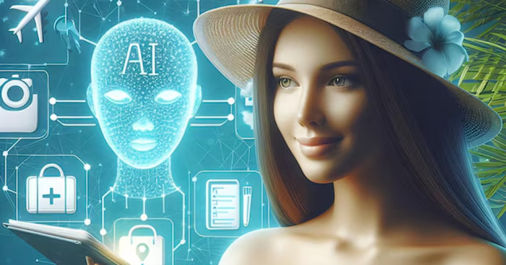 Traveler using AI-powered app for planning – advanced tools for smarter and safer trips.