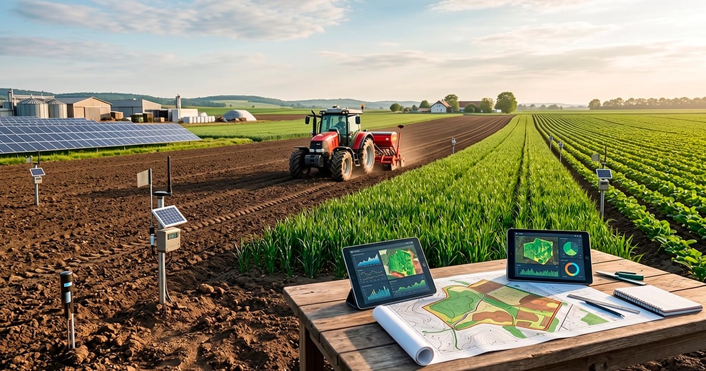 Agricultura digital y productividad en entorno agroindustrial moderno