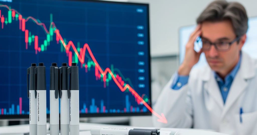 Acciones de Novo Nordisk caen un 12% tras reportes de estudio clínico para el Alzheimer