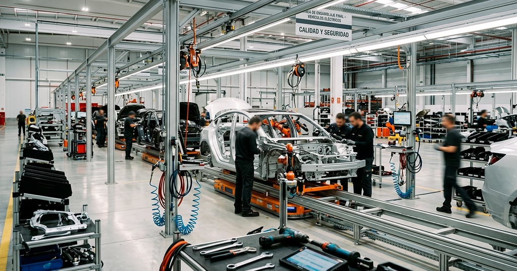 Producción industrial de vehículos eléctricos refleja crecimiento de empresas