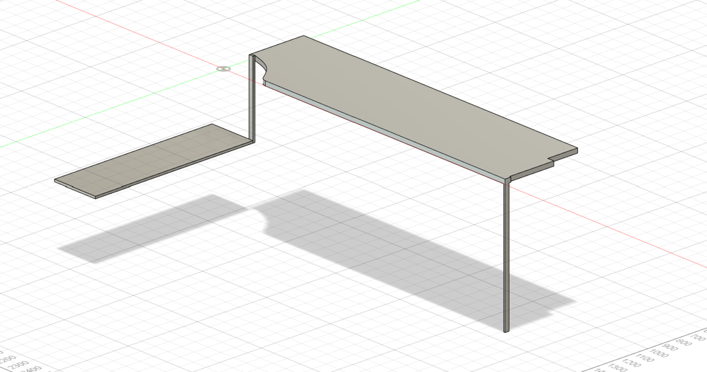 Croquis d’un meuble sur mesure, création artisanale à Marseille.