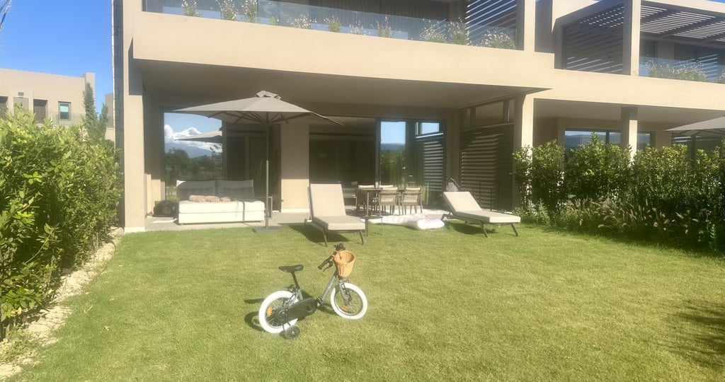Deluxe one bed ground floor suite at Ikos Kissamos