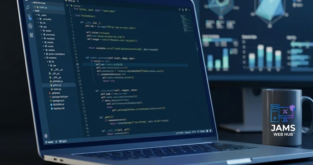 JAMS Web Hub Python automation and professional web development.