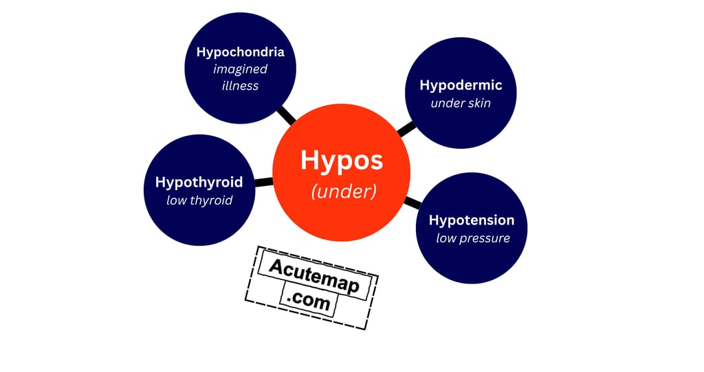 Hypos root word hindi chart, SSC UPSC