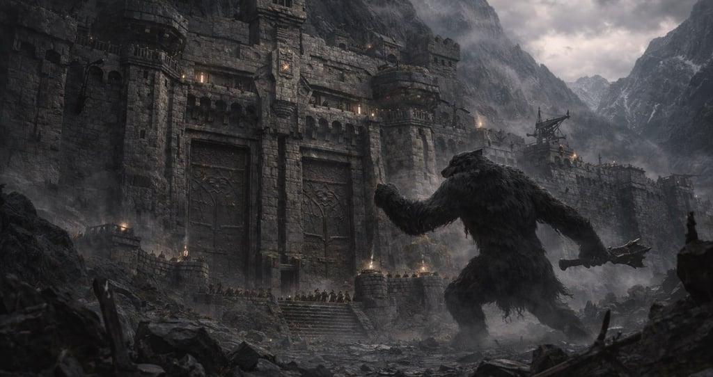 Battle at the Gates of Nidarun in the Evareach Mountains.png