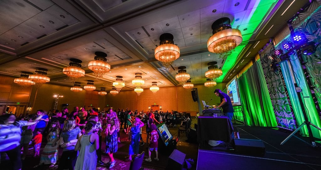 DJ Services in Bellevue WA at the Hyatt Regency ballroom.