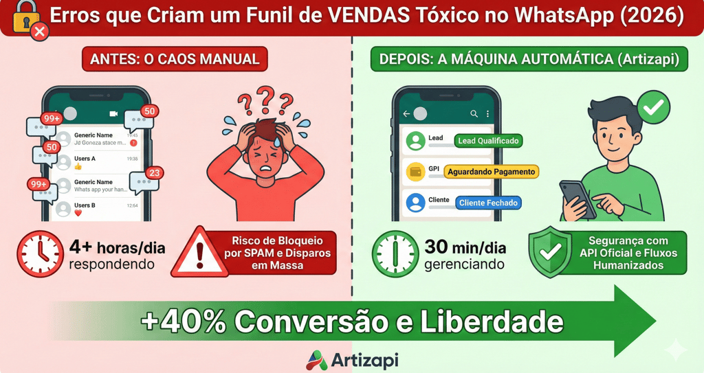 erro funil de vendas whatsapp