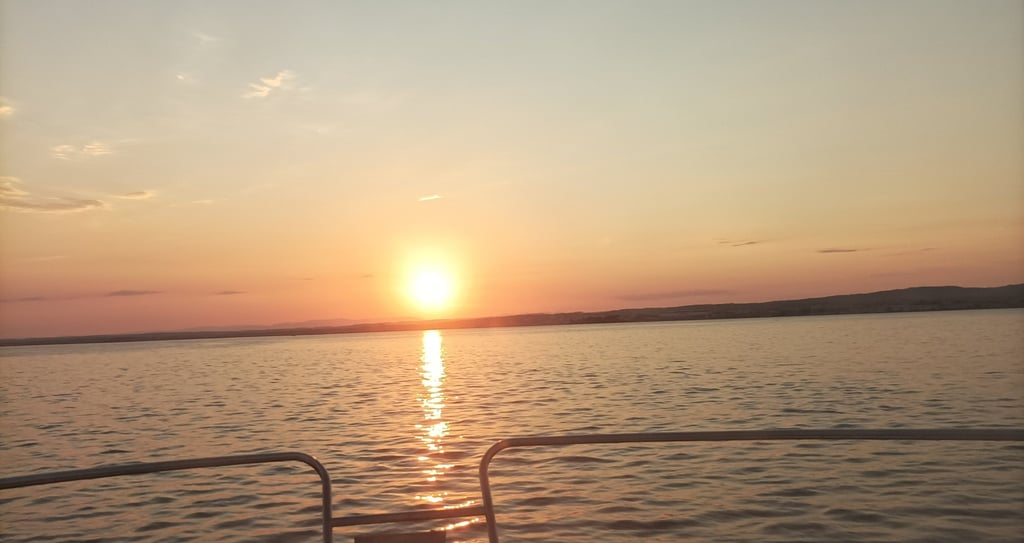 Sunset over the Etang de Thau