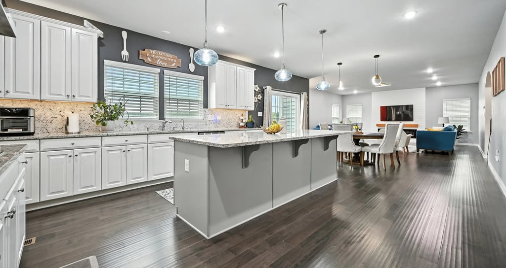 Open kitchen interior of a residential property in Downingtown, PA